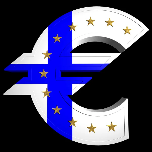 Euro tłuszczu, Finlandia — Zdjęcie stockowe