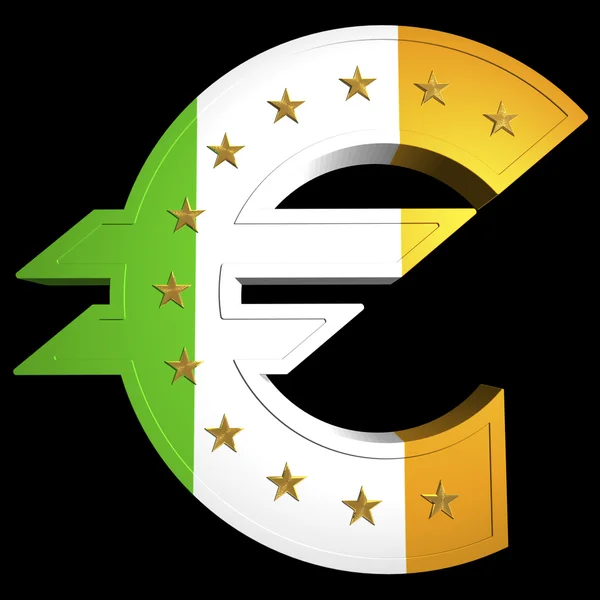 Fett euro, irland — Stockfoto