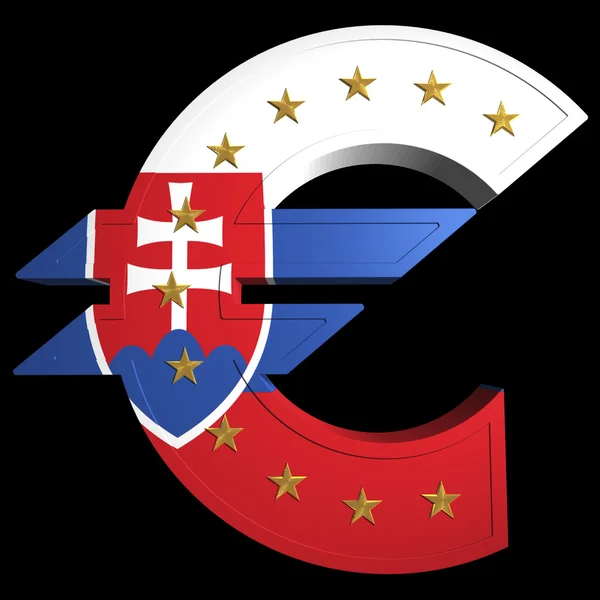 Fett euro, Slovakien — Stockfoto