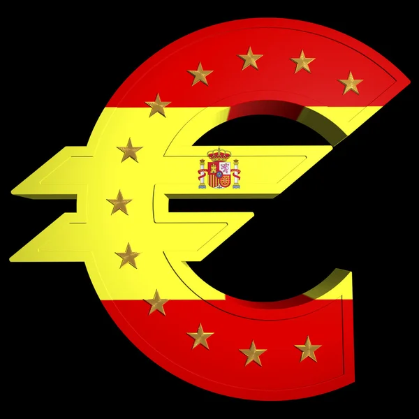 Fett euro, Spania – stockfoto