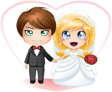 Gelin ve damat evleniyor