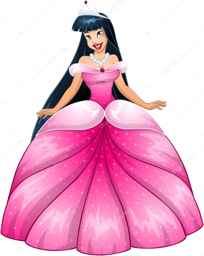 Asian Princess in Pink Dress
