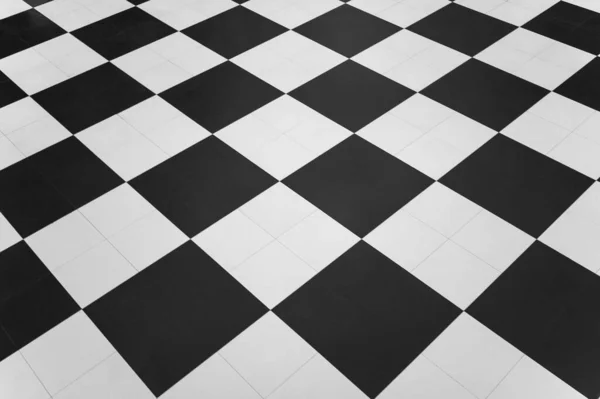 black and white chess pattern floor background