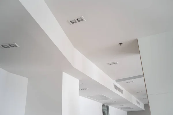 White ceiling mounted cassette type air conditioner for large rooms, exhibition room, for business use