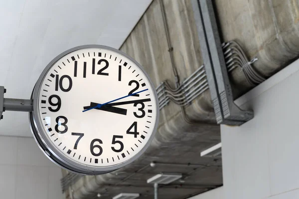 Clock Railway Station Time Train Station — Stok fotoğraf