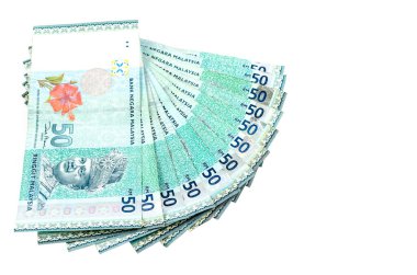 Malezya Döviz Alım - beyaz arka plan üzerinde izole Rm50