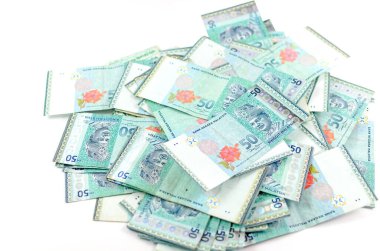 Malezya Döviz Alım - beyaz arka plan üzerinde izole Rm50