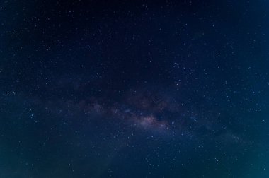 Samanyolu Galaksisi ve Gece Gökyüzündeki Yıldızlar.