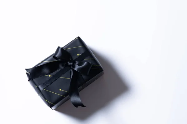 Conceito Ano Novo Natal Giftbox Isolado Fundo Branco — Fotografia de Stock