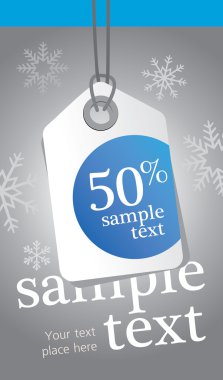 Noel satış etiketi