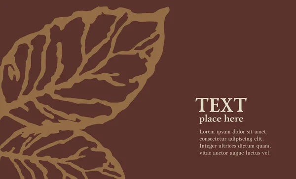 Tütün yaprağı. vektör arka plan