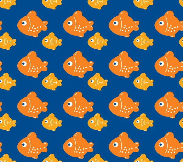 Peixes alaranjados, padrão sem costura de peixes Ilustrações De Stock Royalty-Free