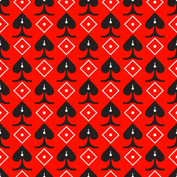 Ornamento sem costura picos pretos em um fundo vermelho Vetor De Stock