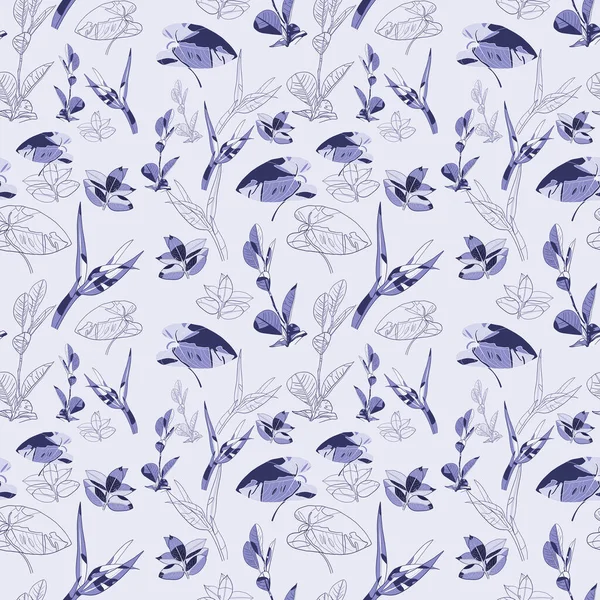 Leylak yapraklı kusursuz doğal desen. 2022 'nin çok Peri rengi.