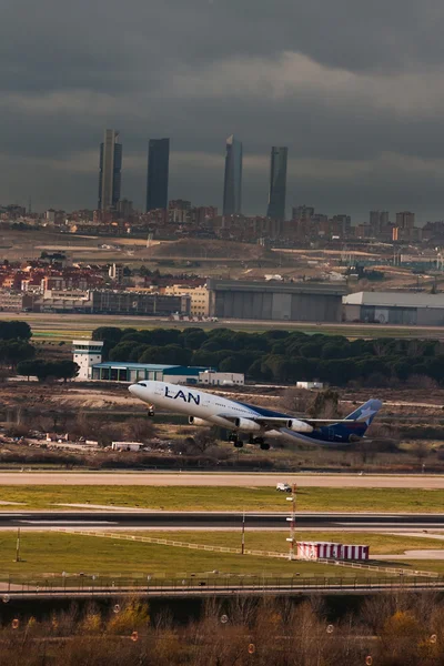 Start barajas flygplats — Stockfoto