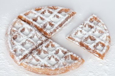 pudra şekeri, waffle
