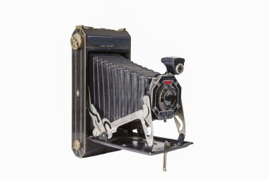 Vintage katlanır cep fotoğraf makinesi