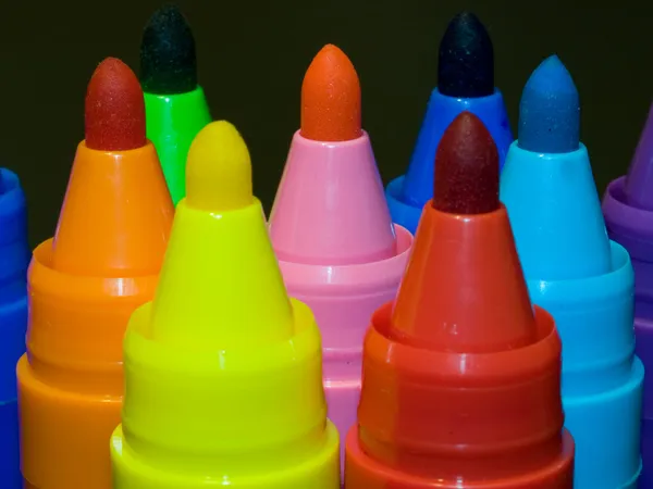 Canetas feltro coloridas — Fotografia de Stock