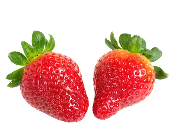 Two ripe strawberries — Stock Photo, Image