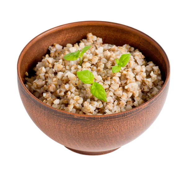 Buckwheat with mint leaves — Stock Photo, Image