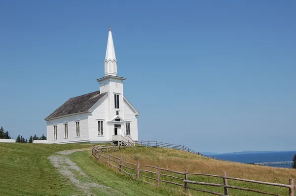 Iglesia blanca en canada Fotos de stock libres de derechos