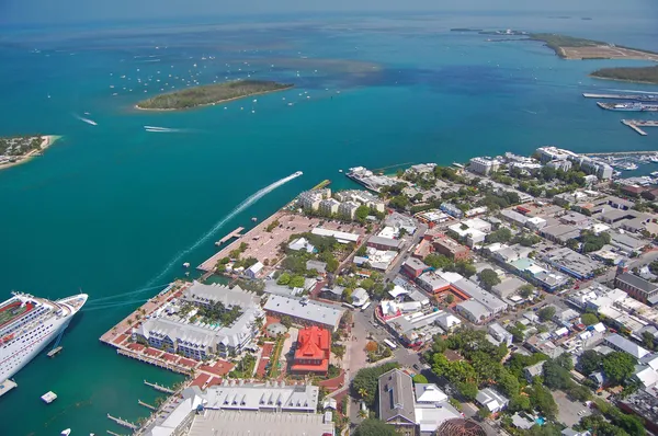 Vista aérea de Key West Imagen de archivo