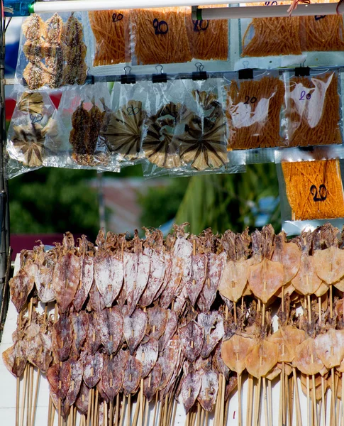 Torkad bläckfisk. — Stockfoto