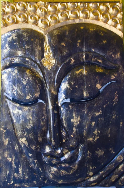 Buddha-Statuen mit geschlossenem Gesicht — Stockfoto