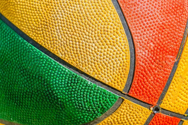 old basketball close-up texture