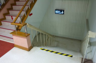 merdiven korkulukları, kapalı ile, 