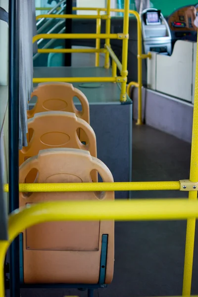 Passenger inside a bus — Stock Photo, Image
