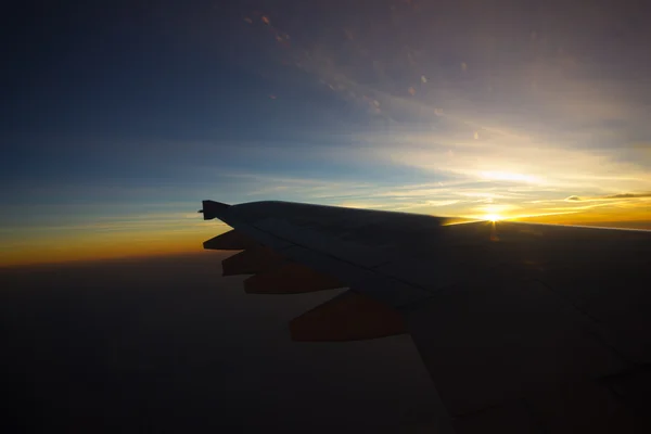Πανοραμική θέα των Ιμαλαΐων στο αεροπλάνο — Φωτογραφία Αρχείου