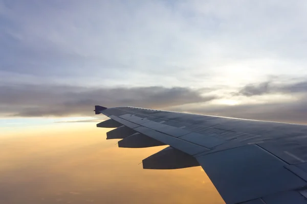 Bird's eye view of the himalayas on the plane — Stock Photo, Image