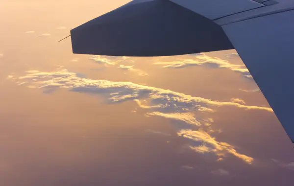 在飞机上鸟瞰图的喜马拉雅山 — 图库照片