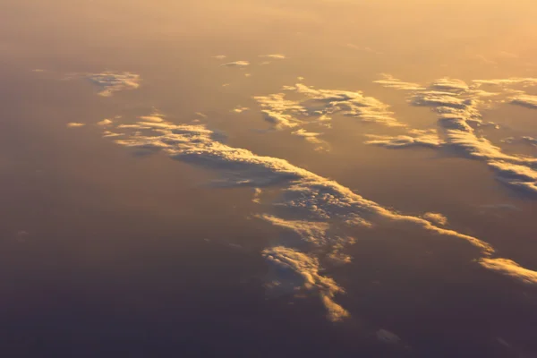 해질 때의 하늘과 구름들 — 스톡 사진