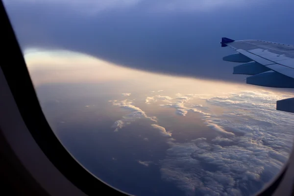 Vista de pájaro de los himalayas en el avión —  Fotos de Stock