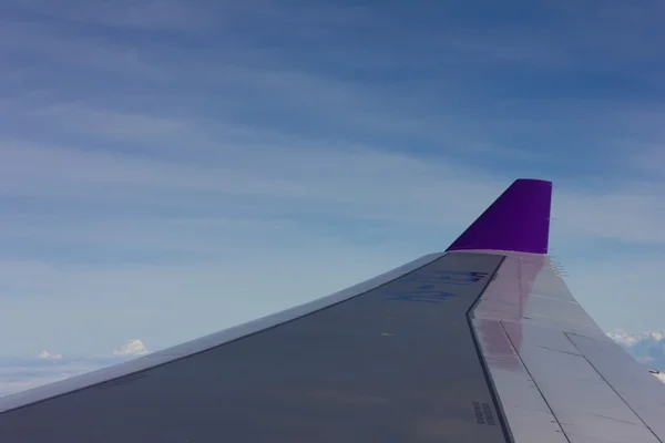 Bird's eye view van de Himalaya op het vliegtuig — Stockfoto