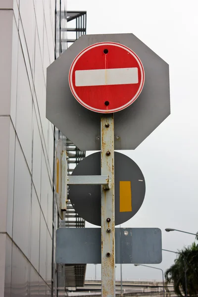 Verkehrszeichen Sicherheit Transport — Stockfoto