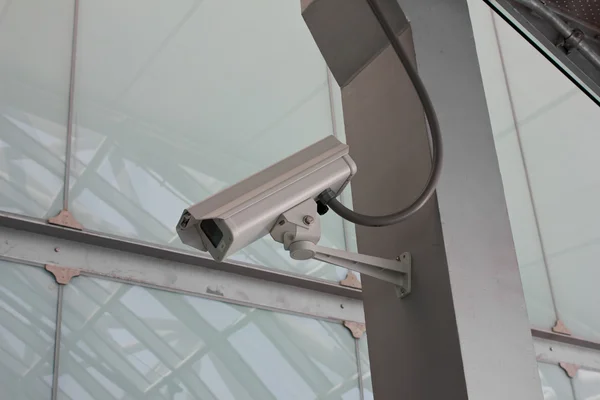 Câmera de segurança CCTV na escada — Fotografia de Stock