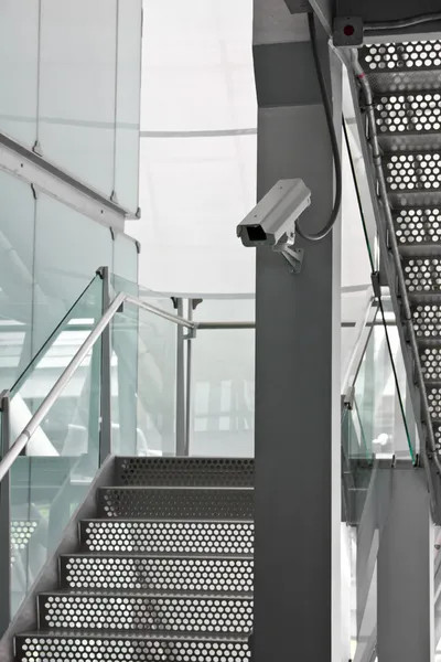 Security Camera CCTV on staircase — Stock Photo, Image