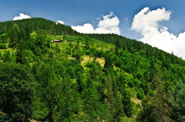 Alone house on mountain — Stock Photo, Image