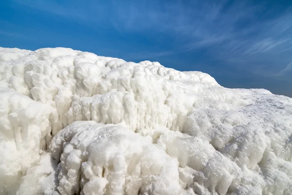 Bevroren ijs Oceaan kust - polar winter — Stockfoto