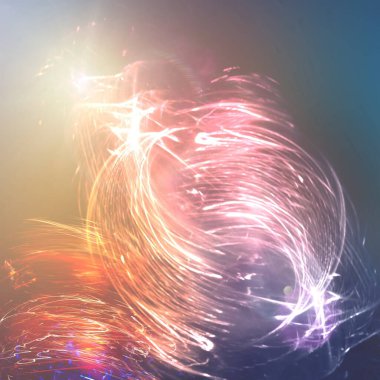 soyut sanat açık mavi yeşil, altın neon bulanık ışık eflatun turuncu bokeh şablon arka plan