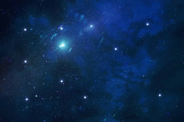 Gece yıldızlı evren gökyüzü kozmik bulutsu ışıltısı gökyüzü şablon arka planı