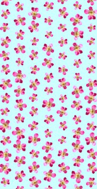 Renkli çiçek desenli arkaplan şablonu 