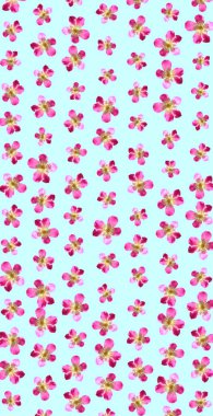 Renkli çiçek desenli arkaplan şablonu 