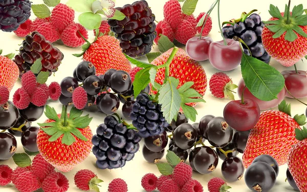 grape strawberry and blackberry on yellow background banner fruits and berry  vitamines healhy food vegan banner