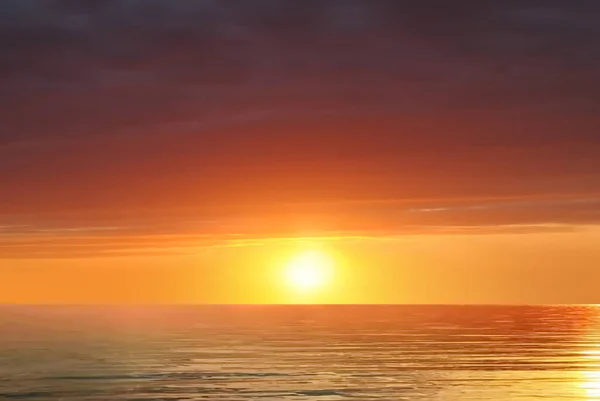 Pôr Sol Mar Ouro Rosa Céu Oceano Água Onda Pastel — Fotografia de Stock