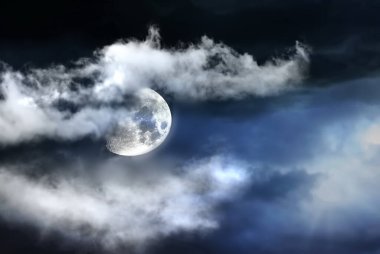   Bulutlu mavi gökyüzü atmosfer hava durumu tahminleri 