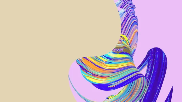 Абстрактний Дизайн Барвистий Квітковий Тропічний Яскрава Хвиля Рожевий Бузковий Синьо — стокове фото